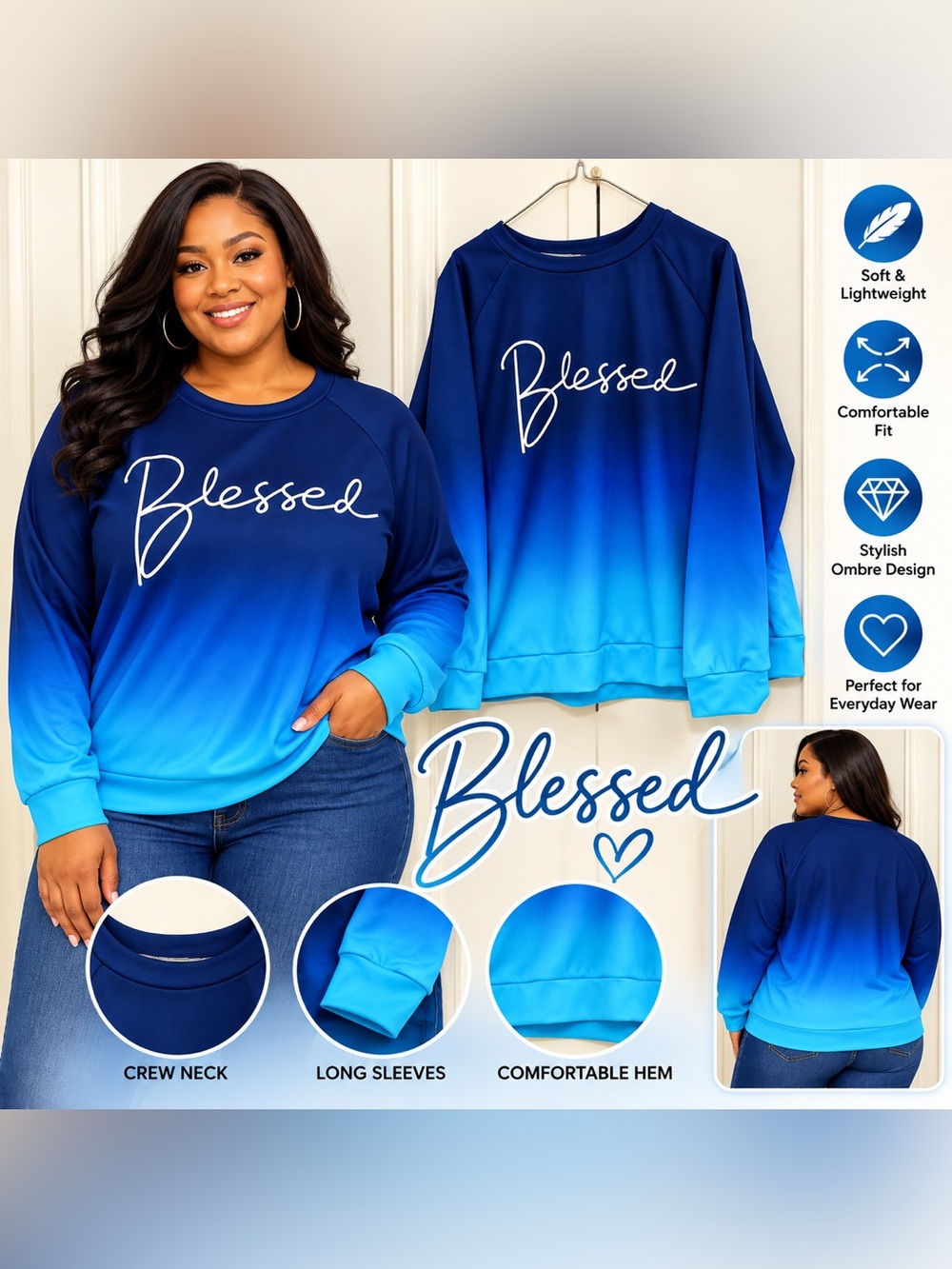 Blessed Sweater - Size 2X